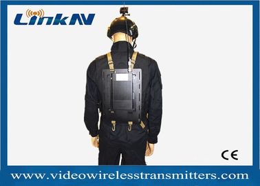 Body-Worn Tactical Video Transmitter Long Range COFDM QPSK HDMI &amp; CVBS AES256 Encryption Battery Powered